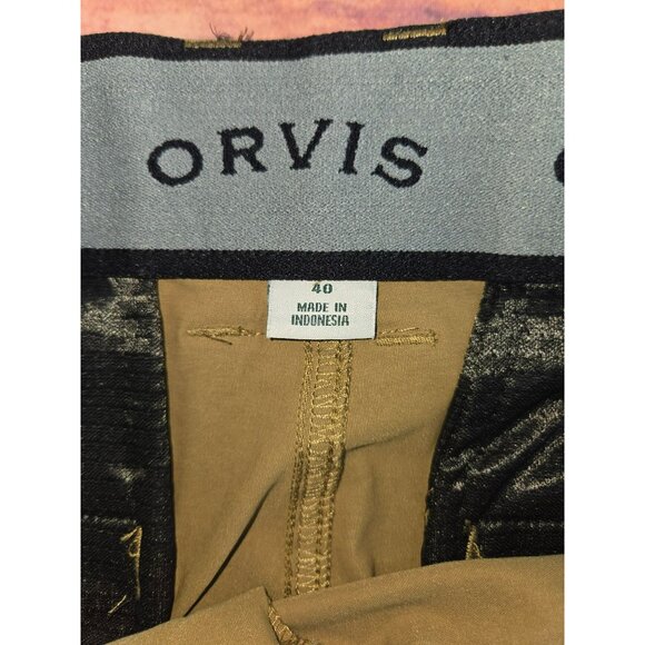 Orvis Mens Cargo Shorts With Belt 40 Beige Nylon/Spandex - Picture 3 of 8